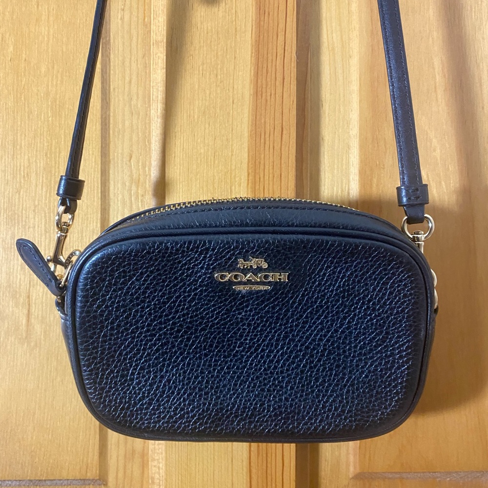 Coach Black Leather Bag - multi-functional!